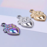 10PCS Strawberry Pendant Charms Stainless Steel DIY Jewelry Necklace Accesso