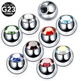 10PCS G23 Titanium Replacement Ball Body Jewelry