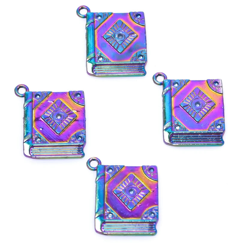 10PCS Magic Book Pendant Charm for Jewelry Necklaces Bracelet DIY