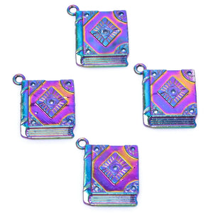 10PCS Magic Book Pendant Charm for Jewelry Necklaces Bracelet DIY