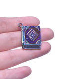 10PCS Magic Book Pendant Charm for Jewelry Necklaces Bracelet DIY