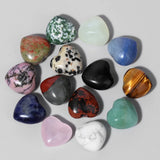 10PCS Love Heart Shape Natural Stone Ornaments for Home Decoration