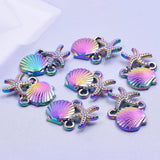 10PCS Seashells Starfish Charm Alloy Pendant for DIY Jewelry