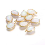 10PCS Tear Pearl Pendant Charms for DIY Jewelry Making Water Drop Pendants