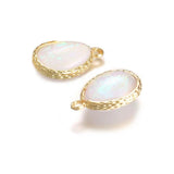 10PCS Tear Pearl Pendant Charms for DIY Jewelry Making Water Drop Pendants