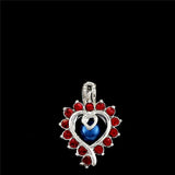 10PCS Rhinestone Heart Charms Pearl Cage Locket Aromatherapy Diffuser Pendant
