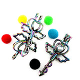 10PCS Love Heart Wing Key Charm Pearl Cage Locket Aromatherapy Diffuser Pendant