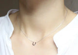 10PCS Lucky Horseshoe Necklace Horse Shoe Hoof Necklaces U Shape Necklace