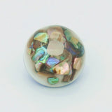 10PCS Natural Shell Fragment 18MM Snaps Buttons DIY Jewelry