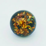 10PCS Natural Shell Fragment 18MM Snaps Buttons DIY Jewelry