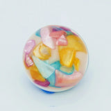 10PCS Natural Shell Fragment 18MM Snaps Buttons DIY Jewelry