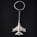 10PCS Metal Aircraft Keychain Charm Unisex Car Key Ring Holder Alloy Keyfobs
