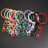 10PCS Metal Keychain Split Rings Keyfob Charm Key rings With Lobster Clasp