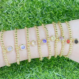 Mini Geometric CZ Micro Pave Bacelets & Bangles for Women