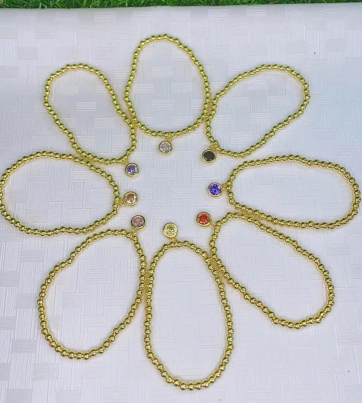 Mini Geometric CZ Micro Pave Bacelets & Bangles for Women