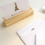 10PCS Mini Metal Folding Angel Greeting Card Postcard