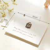 10PCS Mini Metal Folding Angel Greeting Card Postcard