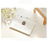 10PCS Mini Metal Folding Angel Greeting Card Postcard