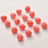 10PCS Mini Natural Pink Strawberry Loose Beads for DIY Jewelry Making