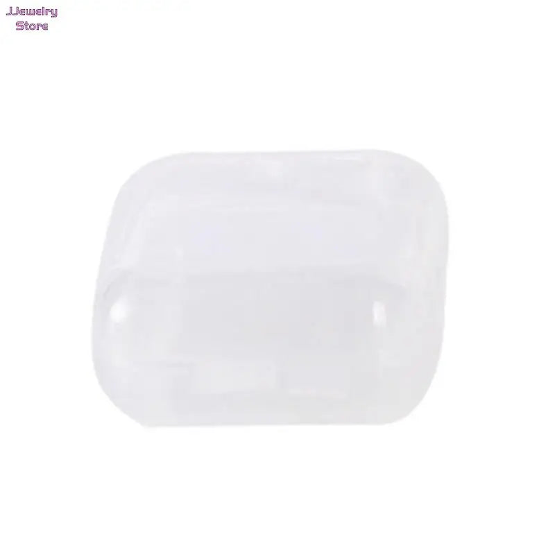 10PCS Mini Storage Box Transparent Square Plastic Box Earrings Jewelry Packaging