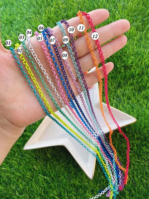 10PCS Minimalist O Chain Bracelets Colorful Bracelet Accessories Female Jewelry