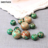 10PCS Dark Green Abacus Beads Stone Sea Sediment Jaspers DIY Jewelry