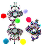 10PCS Scorpion Pearl Cage Locket Aromatherapy Diffuser Pendant Accessory
