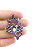 10PCS Scorpion Pearl Cage Locket Aromatherapy Diffuser Pendant Accessory