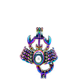 10PCS Scorpion Pearl Cage Locket Aromatherapy Diffuser Pendant Accessory