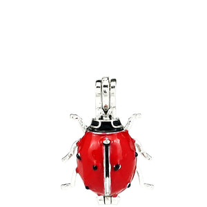 10PCS Ladybug Pearl Cage Locket Aromatherapy Diffuser Pendant for Gift