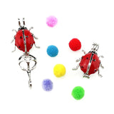 10PCS Ladybug Pearl Cage Locket Aromatherapy Diffuser Pendant for Gift