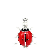10PCS Ladybug Pearl Cage Locket Aromatherapy Diffuser Pendant for Gift