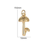 10PCS Mushroom Charms Pendant DIY Accessory for Making Jewelry