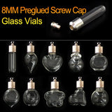 10PCS Rice Art Vials for Jewelry Pendant with Name DIY Wishing Bottle