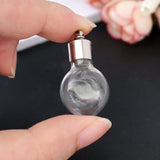 10PCS Rice Art Vials for Jewelry Pendant with Name DIY Wishing Bottle