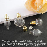 10PCS Name on Rice Pendant 6MM Glass Vials Mother's Gift Necklace