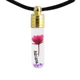 10PCS Name on Rice Pendant 6MM Glass Vials Mother's Gift Necklace