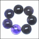 10PCS Natural Amethysts Stone Cabochons Round 8-25mm CABS NO holes