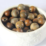 10PCS Natural Sandalwood Loose Beads DIY Jewelry Making Buddhism Accessory