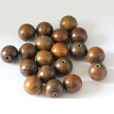 10PCS Natural Sandalwood Loose Beads DIY Jewelry Making Buddhism Accessory