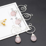 10PCS Pink Aventurine Pendant DIY Jewelry Making Healing Gemstone Gift