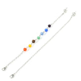 10PCS Natural Stones 7 Chakra Pendulum Chain Spiritual Divination