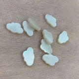 10PCS Natural Mother of Pearl Shell Cloud Spacer Beads DIY Jewelry Making