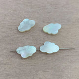 10PCS Natural Mother of Pearl Shell Cloud Spacer Beads DIY Jewelry Making