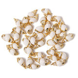 10PCS Tiny Conch Cowrie Shell Charms for DIY Jewelry Making Necklace Bracelet