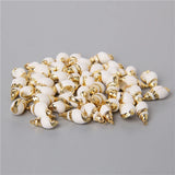 10PCS Tiny Conch Cowrie Shell Charms for DIY Jewelry Making Necklace Bracelet
