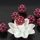 10PCS Garnet Natural Stone 11mm Ball Beads DIY Necklace Bracelet Jewelry