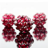 10PCS Garnet Natural Stone 11mm Ball Beads DIY Necklace Bracelet Jewelry
