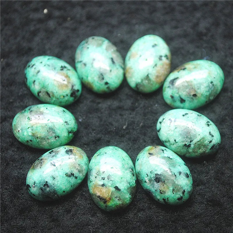 10PCS African Turquoise Oval Cabochons 10X14MM 13X18MM DIY Jewelry