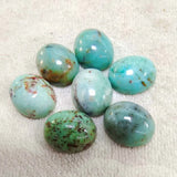 10PCS Amazonite Stone Cabochons Oval Shape No Hole DIY Beads Accessories
